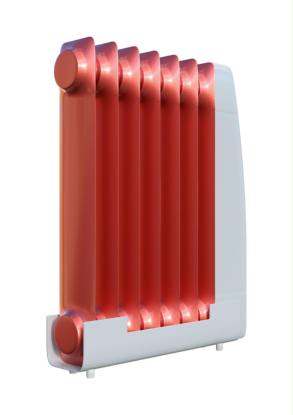 取暖器高光红色粉末喷涂